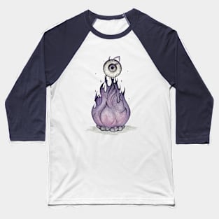 Eyeball flame Baseball T-Shirt